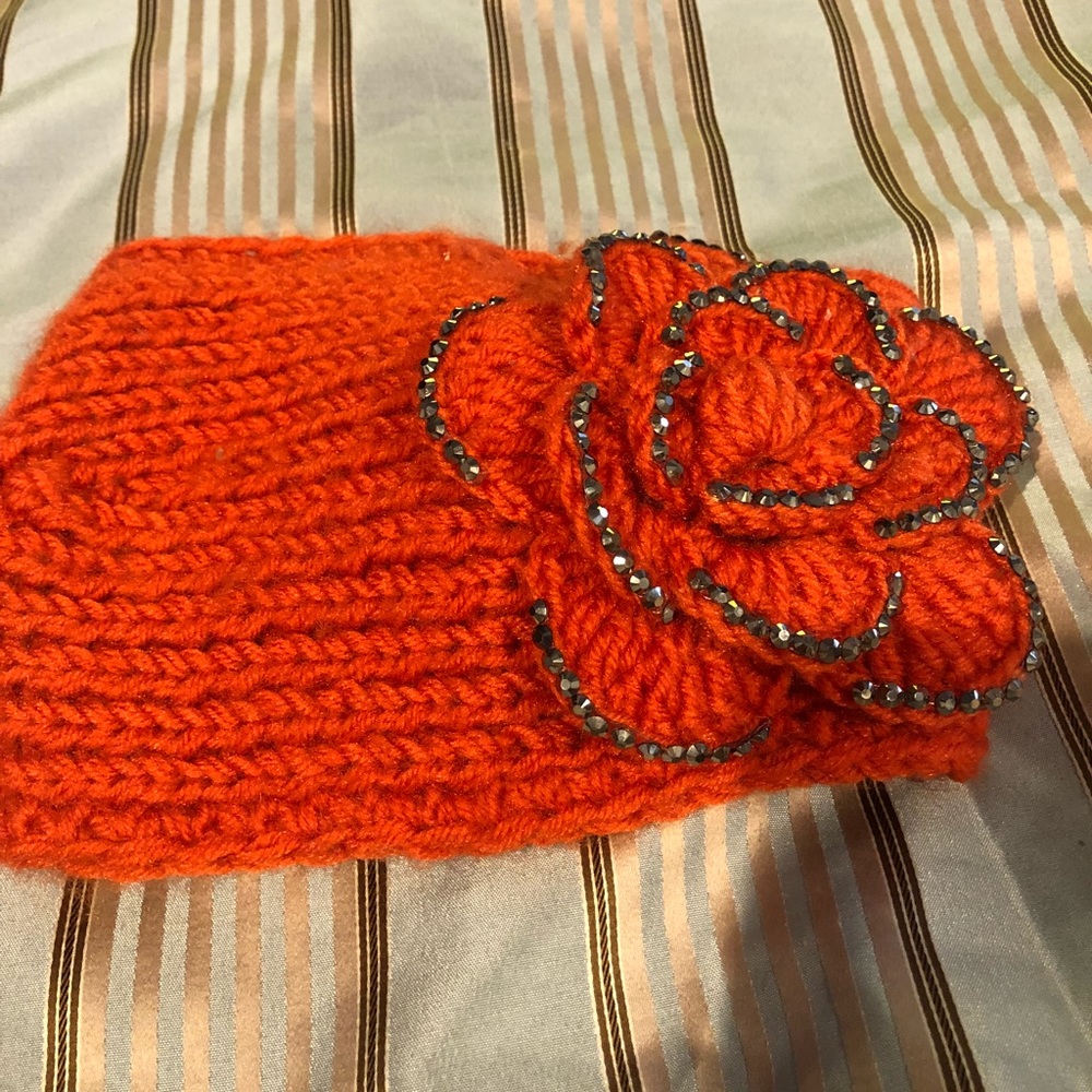 Burnt orange hand made headband!!